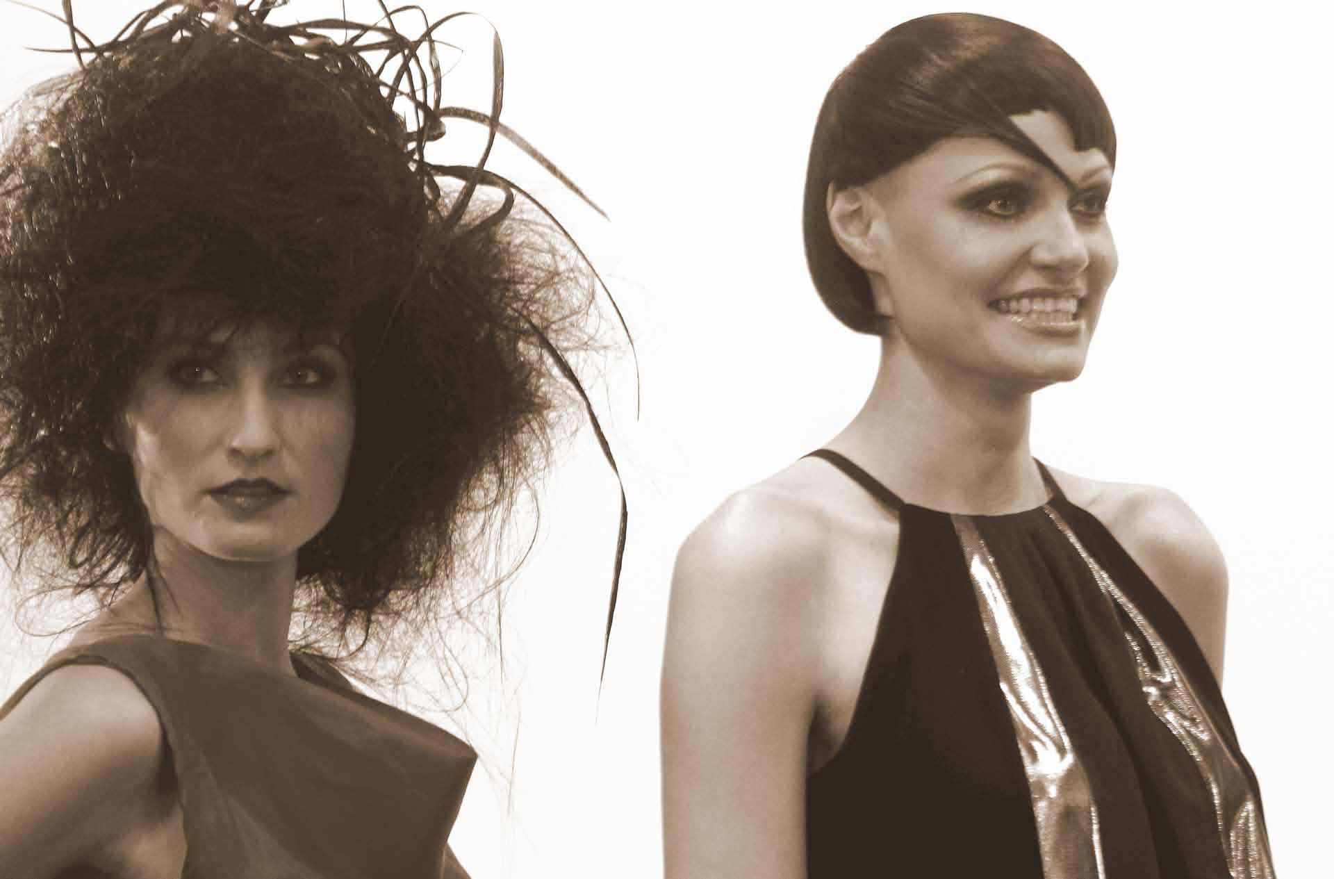 Hairdressing show Legends in Switzerland Model Yana Kozyr