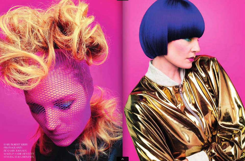 Modelo mujer Yana Kozyr en Le Pop Colleccion por Robert Kirby Londres