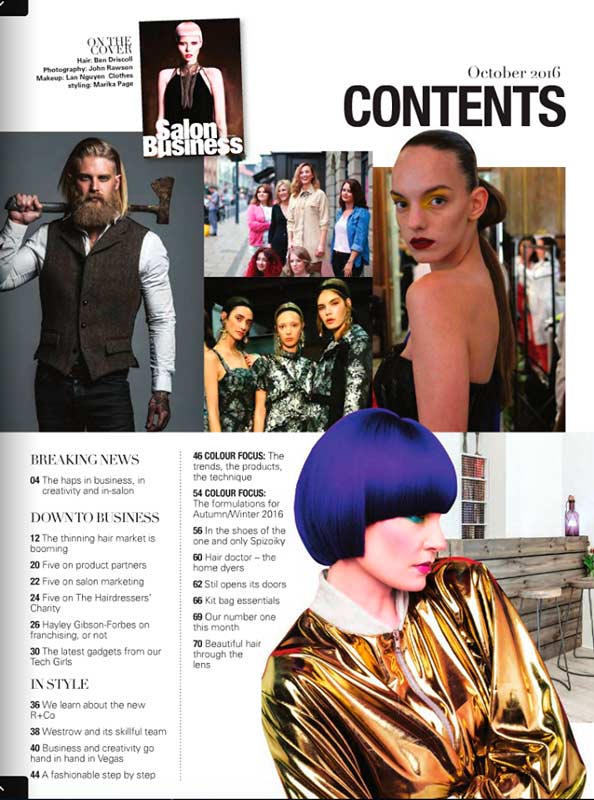 Yana Kozyr ultra violet in Salon Business magazine hair trends and fashion